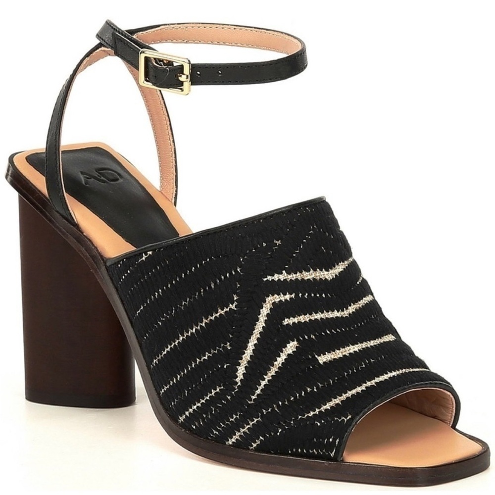 AD & Daughters Haddix open toed heeled sandals with Ankle strap